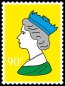 Preview: Royal Stamp Queen Yellow POP (Paint On Print) Art