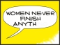 Preview: Women never finish anything yellow