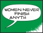 Preview: Women never finish anything green