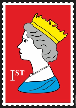 Royal Stamp Poster 70x100cm High Gloss Art Print